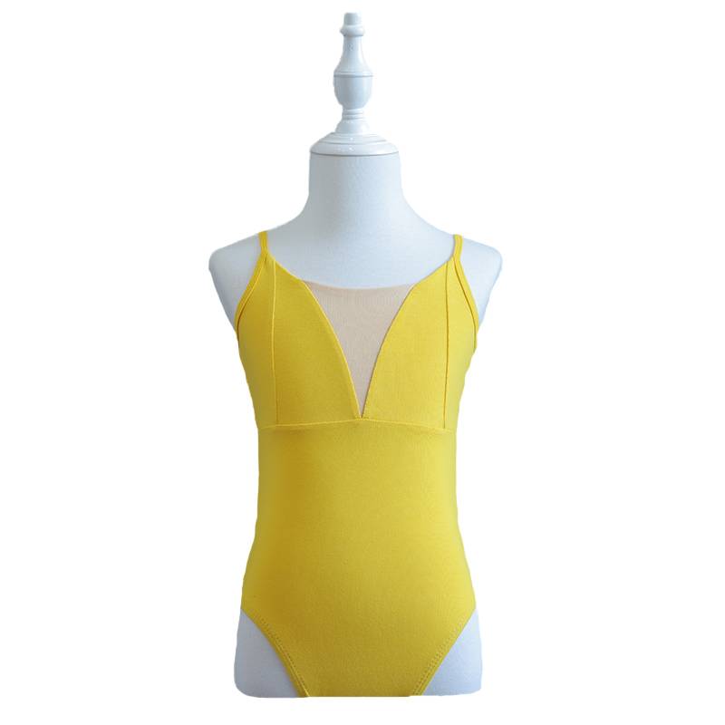 Children's dance service girl ballet dance girl girl summer suspender young children practice clothes female treasure open crotch operation
