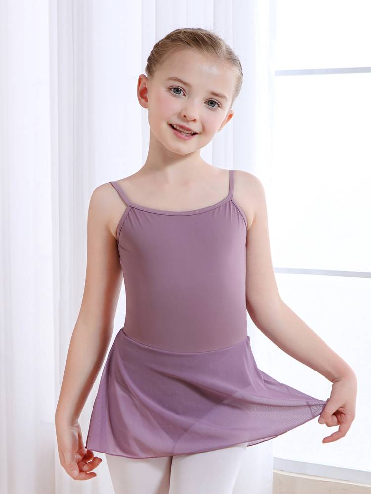 Children's dance service girl summer ballet dance exercise girl suspenders dance dance clothing Chinese dance gymnastics clothing