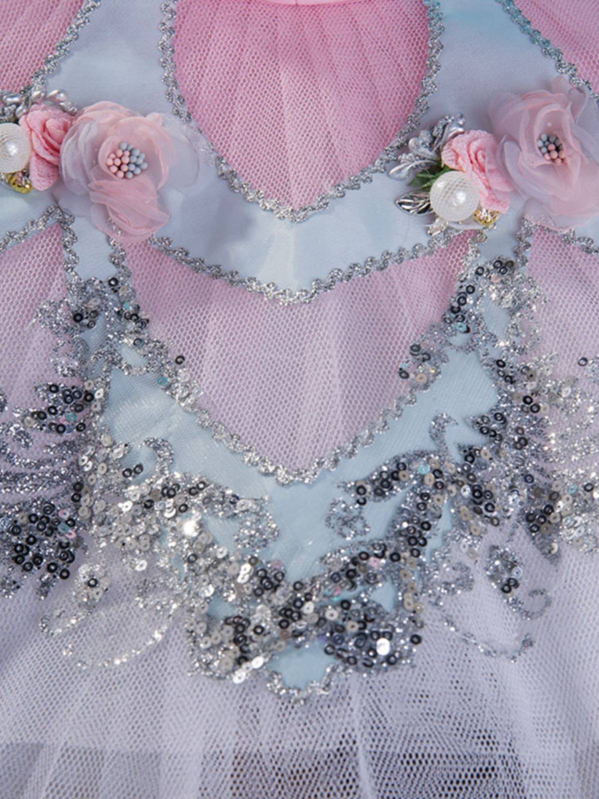 Girl Ballet Professional Competition Custom Fashion Blue Pink Elastic Simple Tutu Disk Disk Hard veil Stage dance clothing