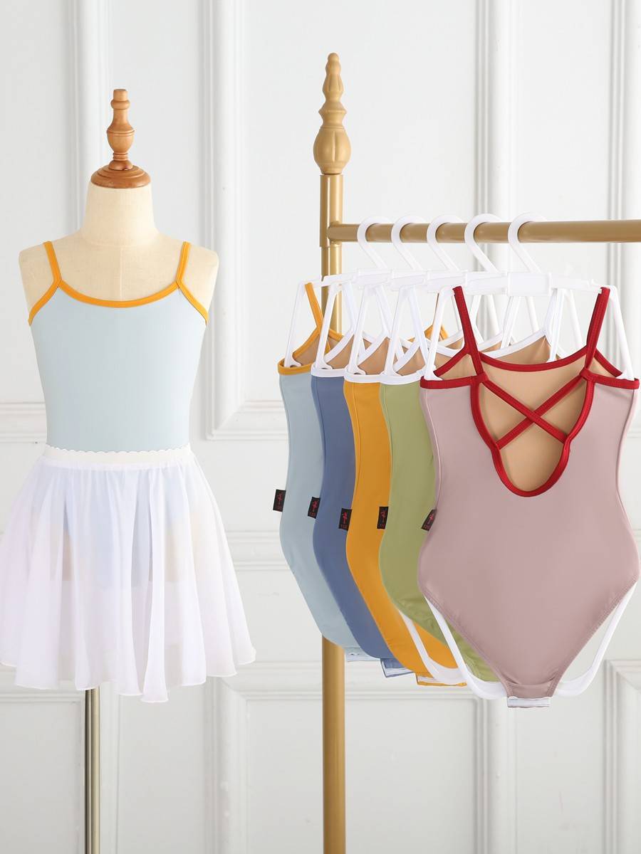 Dance service children's young children's ballet exercise clothes Chinese dance -shaped sports clothes summer suspender ballet clothes open stall