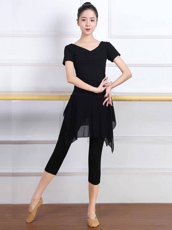 Dance practice suit Set female modern adult body training summer Chinese classical ballet Latin dance clothing clothing