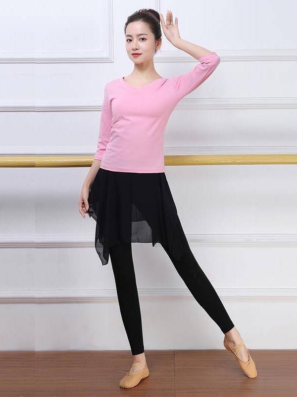 Dance practice suit Set female modern adult body training summer Chinese classical ballet Latin dance clothing clothing