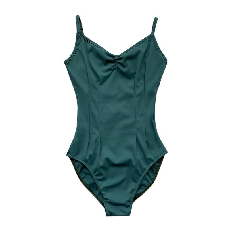 Ballet dance conjoined camisole high -crosstick training suit
