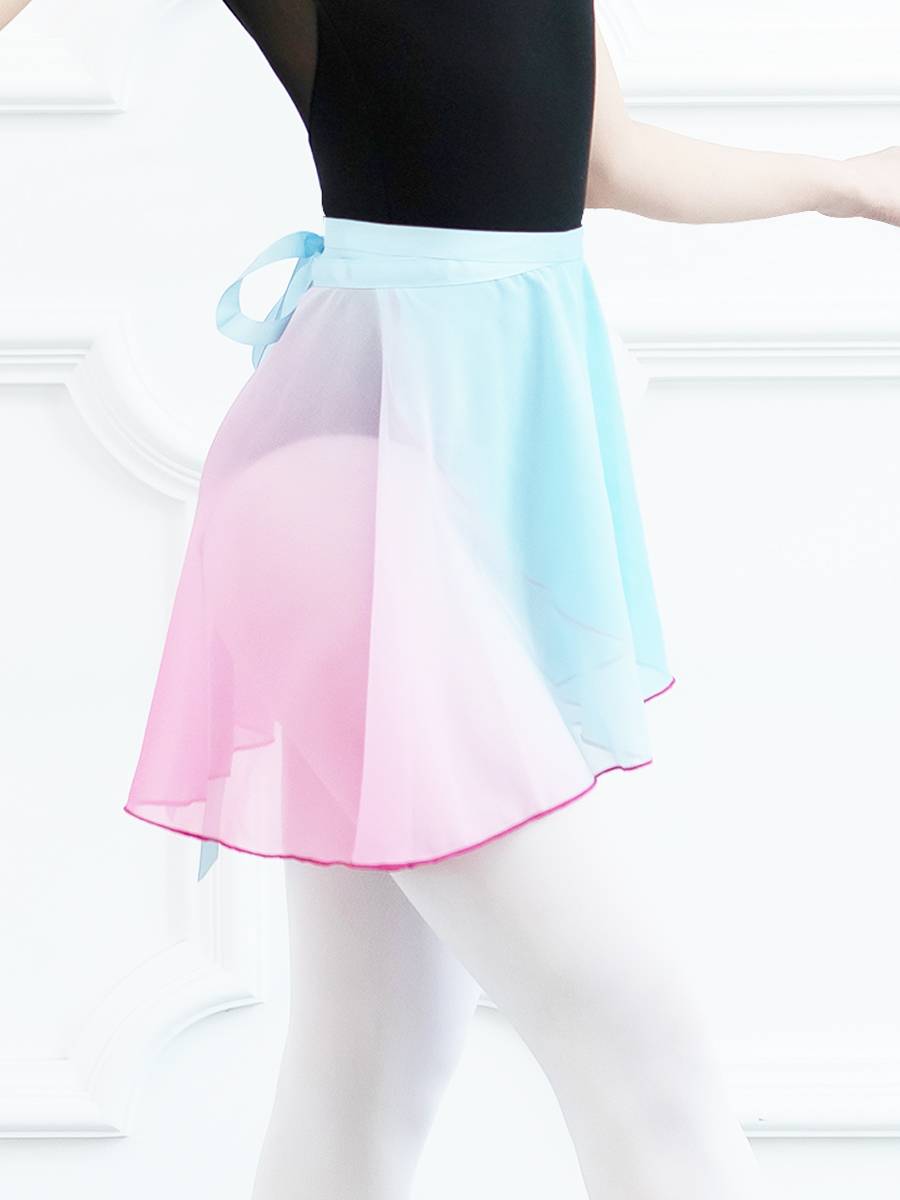 Adult chiffon gradient dance skirt training skills Chinese ballet dance skirt teacher one -piece lace skirt
