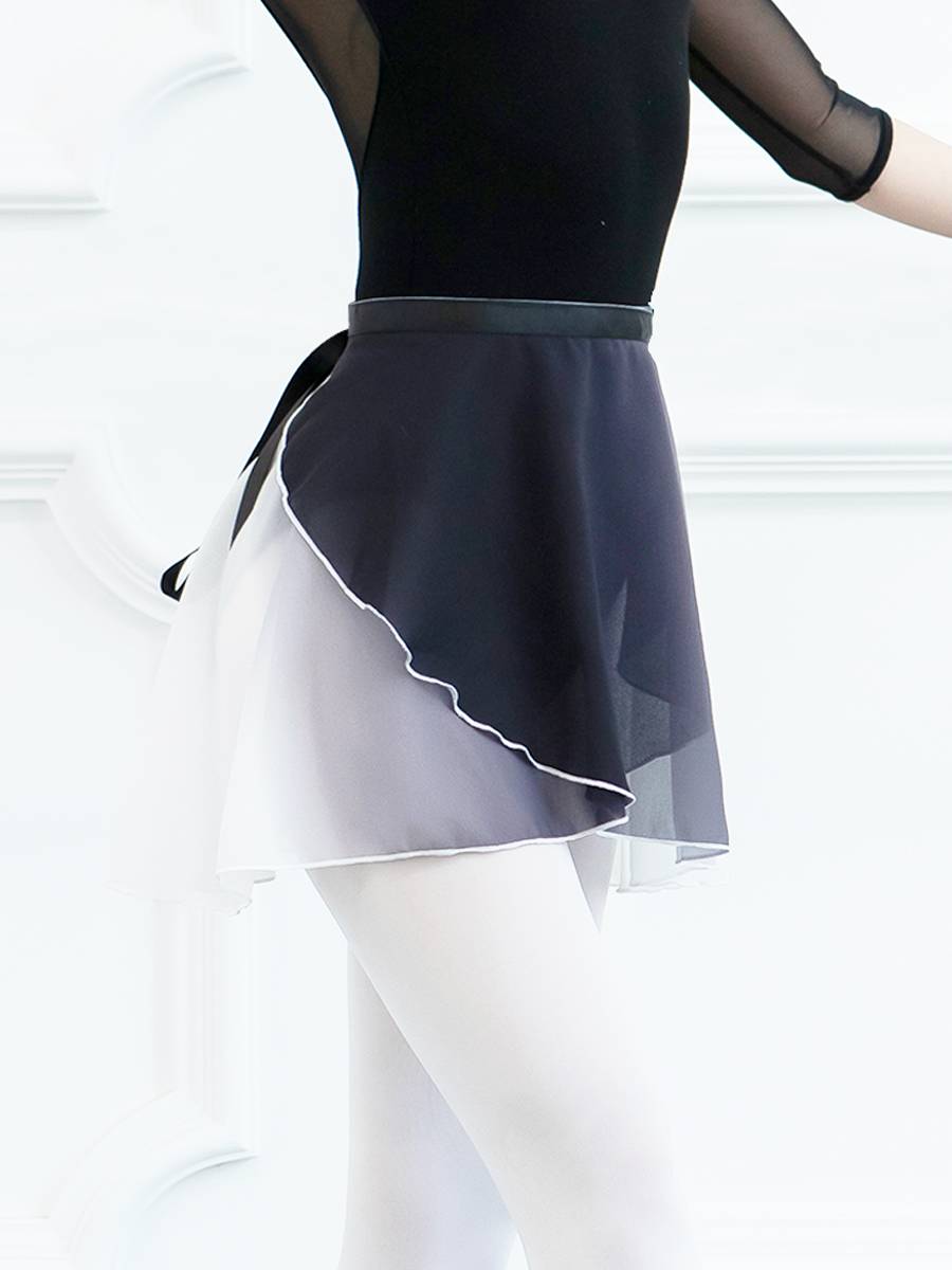 Adult chiffon gradient dance skirt training skills Chinese ballet dance skirt teacher one -piece lace skirt