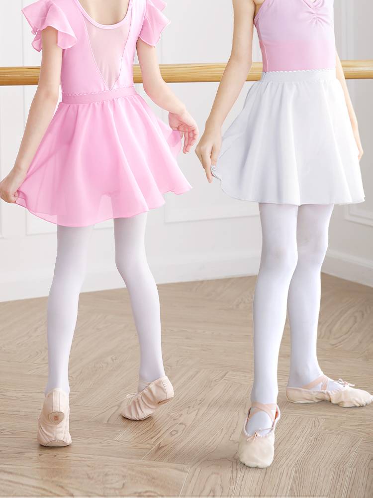 Children's dance skirt Girl ballet skirt practicing gauze skirt girl one -piece chiffon bonus dancing skirt