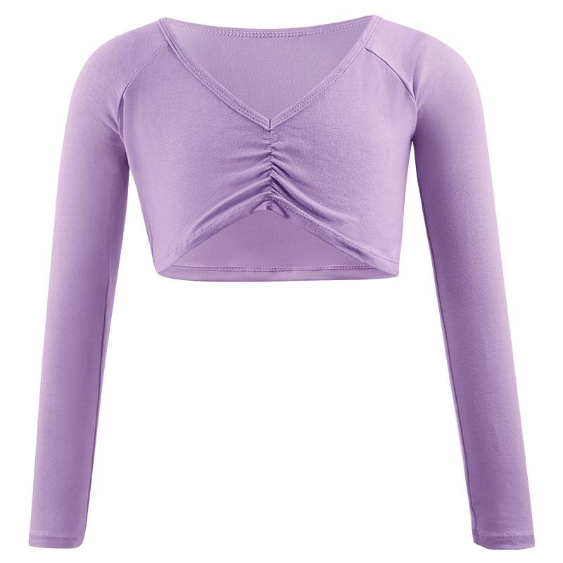Children's dance service shawl autumn and winter long -sleeved small jacket girl dance service ballet exercise uniform outer clothing