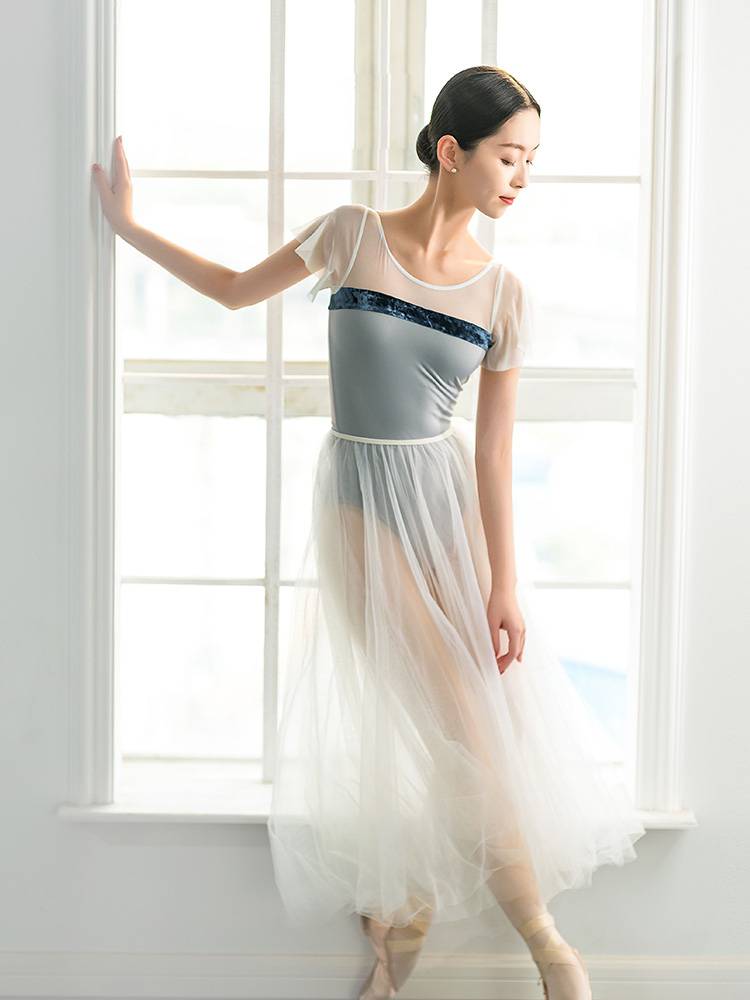 Little Jasmine Ballet Practice Server Adult Female Fresh Sleeve Gymnastic Server Vented Strokes Connected Sports Server Dance Server