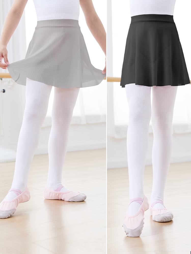 Children's dance half -body skirt girl short skirt dance service exercise ballet Chinese dance dance dance small skirt summer