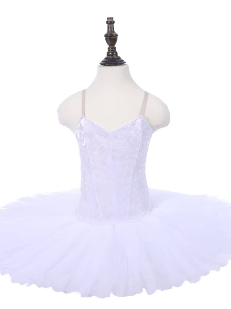 Suolasiduo Xiduo White Swan Lake Performance TUTU Ballet Velvet Skirt Practice Puff Skirt