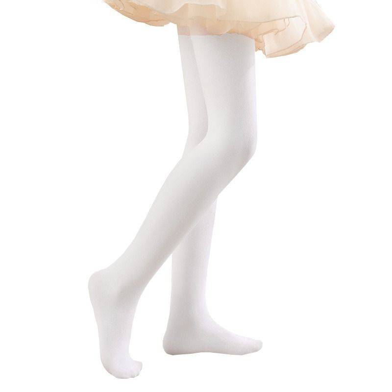 Children's dance non -slip thin pantyhose girls spring and summer ballet bottom socks dancing white practicing pantyhose
