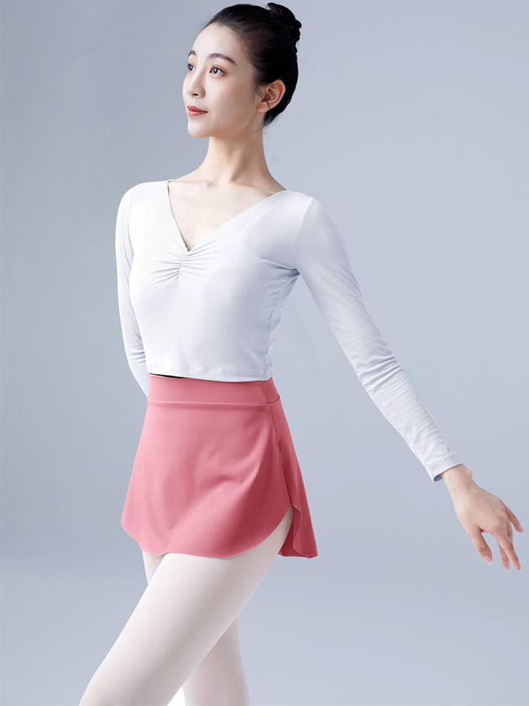 Ballet dance exercises, hip -hip dance skirts, female skirt -shaped dress, art test short skirt gymnastics uniform fart dance service