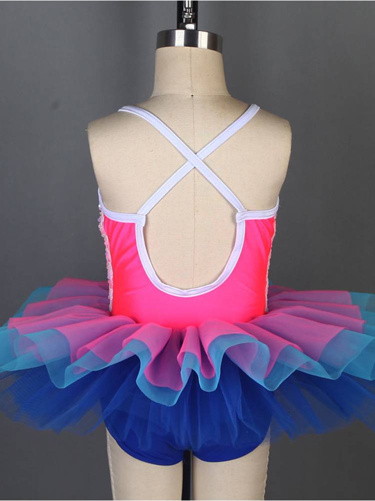 Ballet performance service children's female game dance gauze skirt white professional performance puff skirt sequins ballet TUTU skirt
