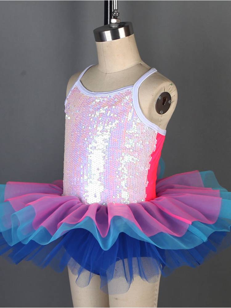 Ballet performance service children's female game dance gauze skirt white professional performance puff skirt sequins ballet TUTU skirt