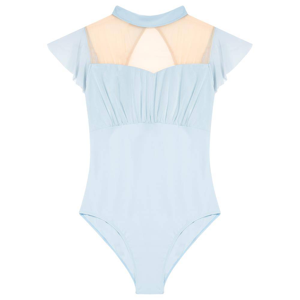 2024 new ballet exercises, the person who becomes a female new test black summer high -span yoga body, short sleeve