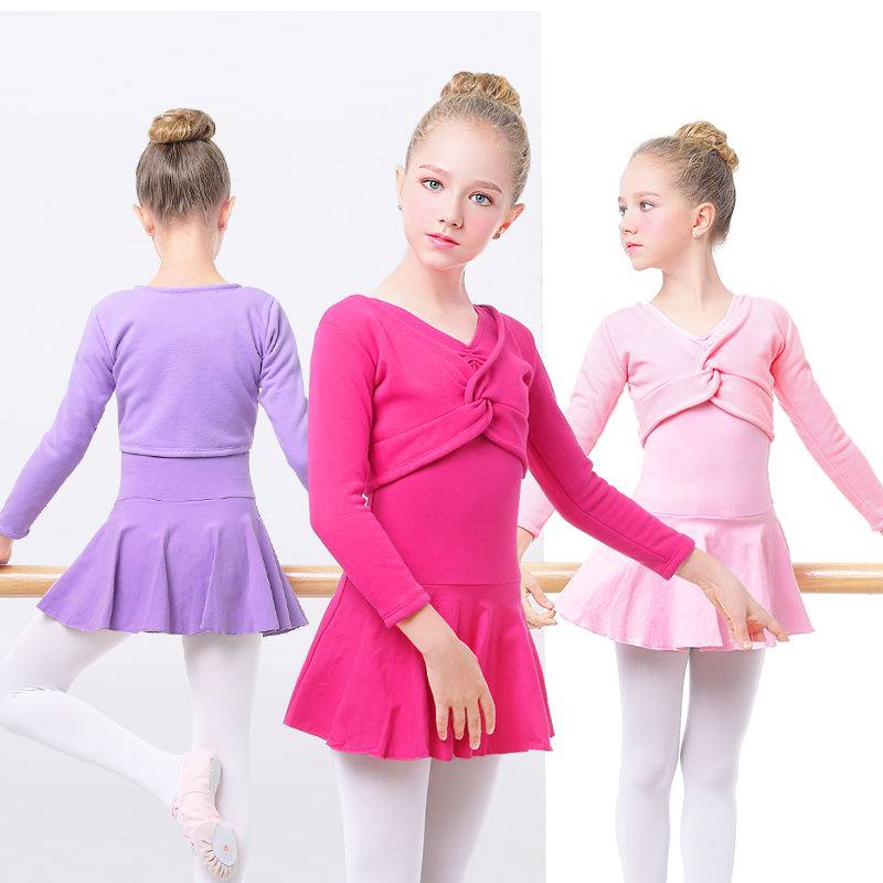 Dance service children's summer shawl training jacket top girl thin ballet -shaped dress performance jacket