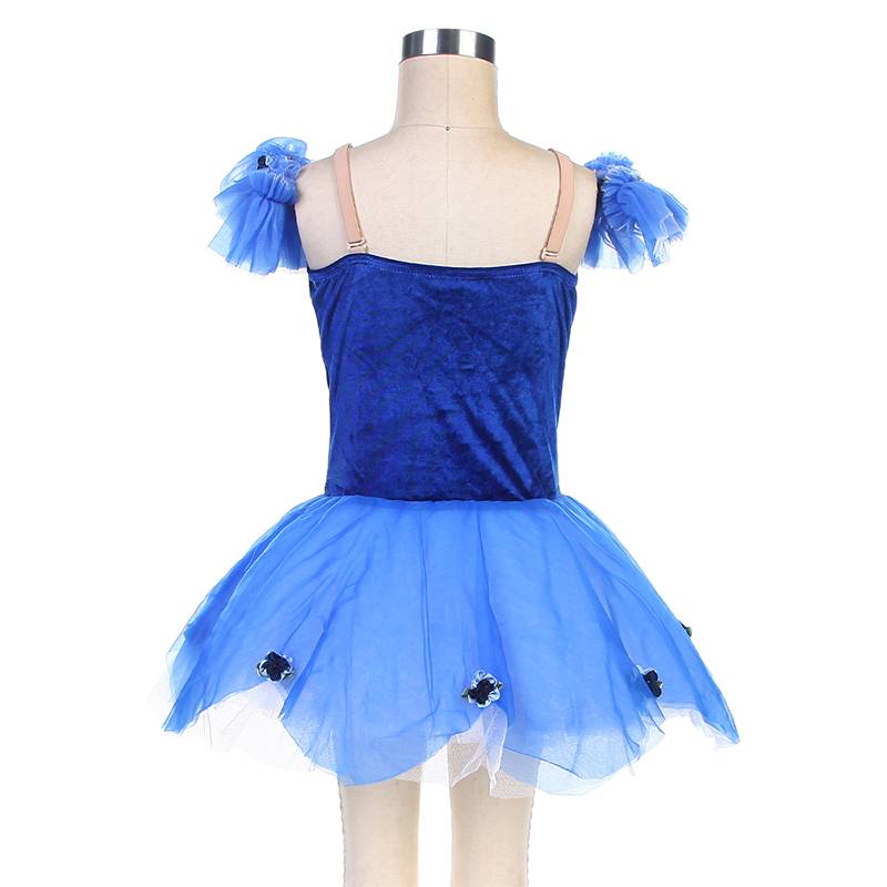 Ballet performance service children's blue competition dance clothes pumping puffed skirt professional ballet tutu skirt