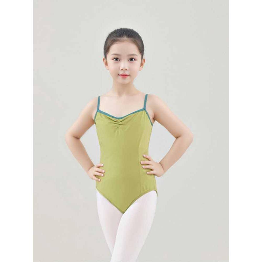 Children's ballet dance exercise dance dance skirt conjoined top female Chinese dance -shaped sports grade special camisole gymnastics uniforms