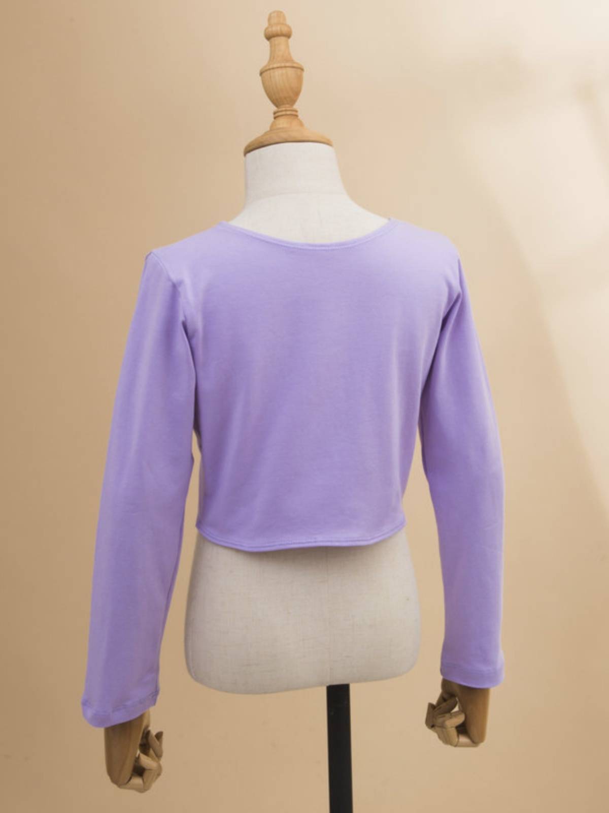 Dumping children's long -sleeved ballet -shaped gymnastics ethnic dance practice test Chinese dance knot jacket shawl