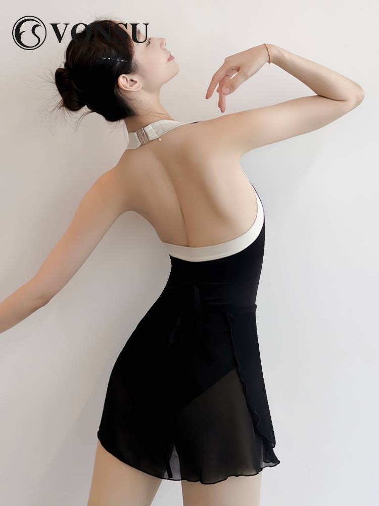Vonsu Fanshu's new adult ballet exercise gymnastics service gymnastics service air -shaped sports service high -end exercise dance uniform