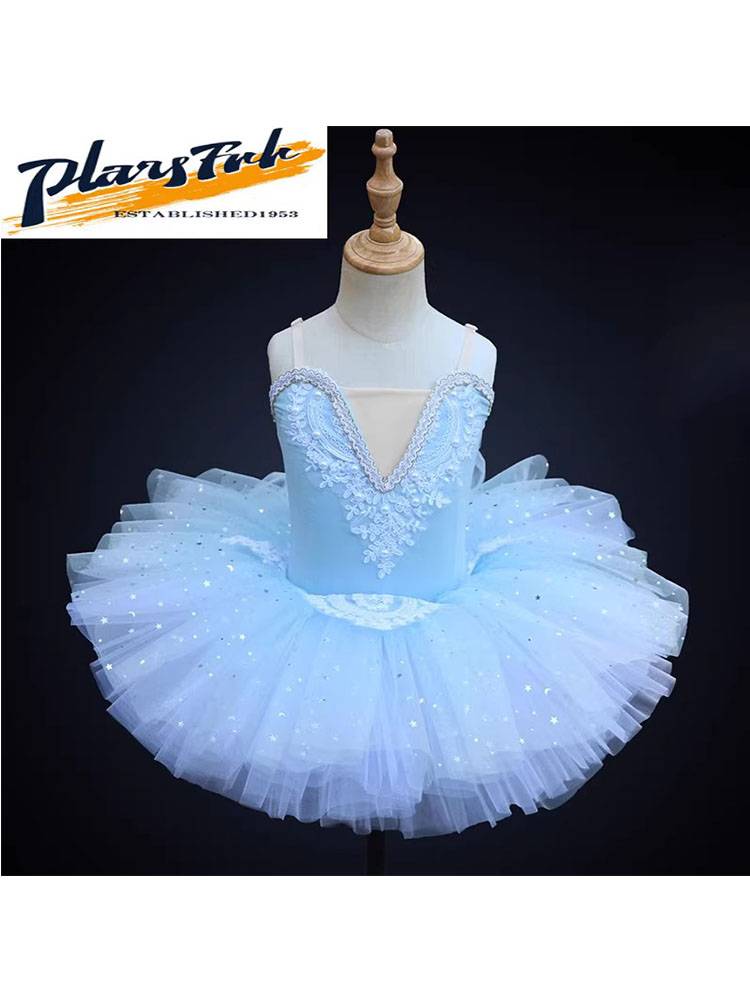 Ballet dance skirt Girls' puffy skirt Children's professional dance service children's little swan dance performance service princess yarn skirt