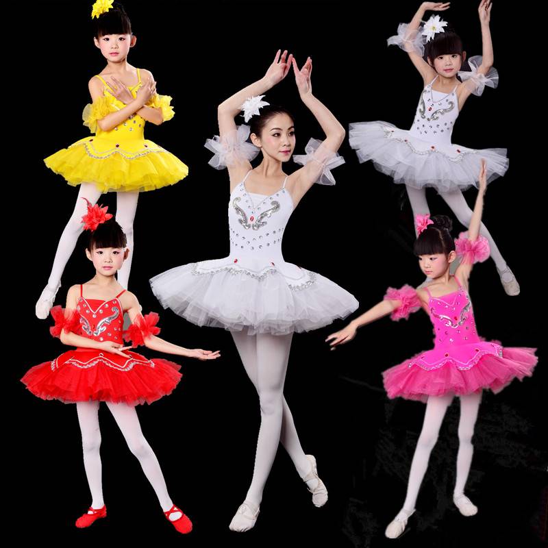 2020 ballet dance skirt children's adult exercise service white black swan lake skirt professional ballet tutu skirt