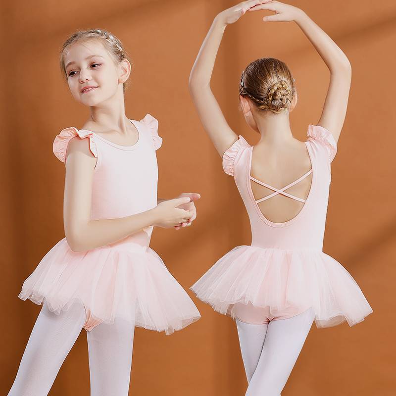Dance service children's new L and female new Luming girl Chinese dance -shaped performance of young children's ballet conjoined gauze