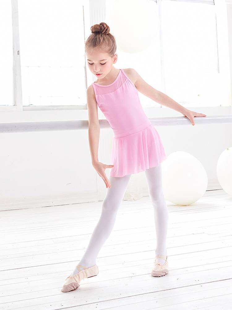Children's dance practice service female winter suspender ballet skirt children's body practice gymnastics Chinese dance dance skirt