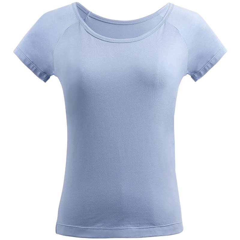 Spot body B top female adult round neck ballet dress long -sleeved dance service Chinese dance white short sleeves now