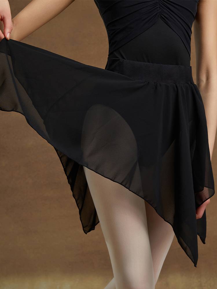 Adult ballet dance service half -body skirt dance clothing outside with hip skirt practice service gymnastics clothes body training short skirt
