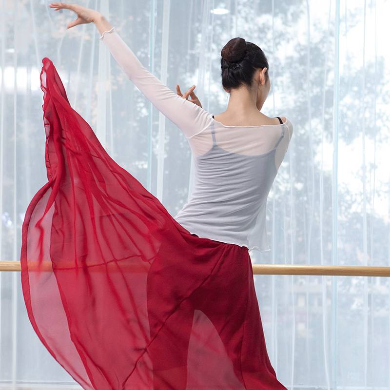 New ballet dance practice service adult body clothes, top exercise, fitting clothes base training suit, gauze girl