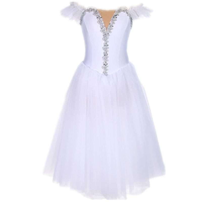 Ballet dance skirt performance white adult competition professional dance gauze skirt skirt fairy long skirt ballet performance clothes