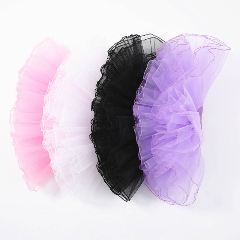 Children's dance skirt girl skirt skirt dancing ballet skirt panton yarn skirt practicing white skirt