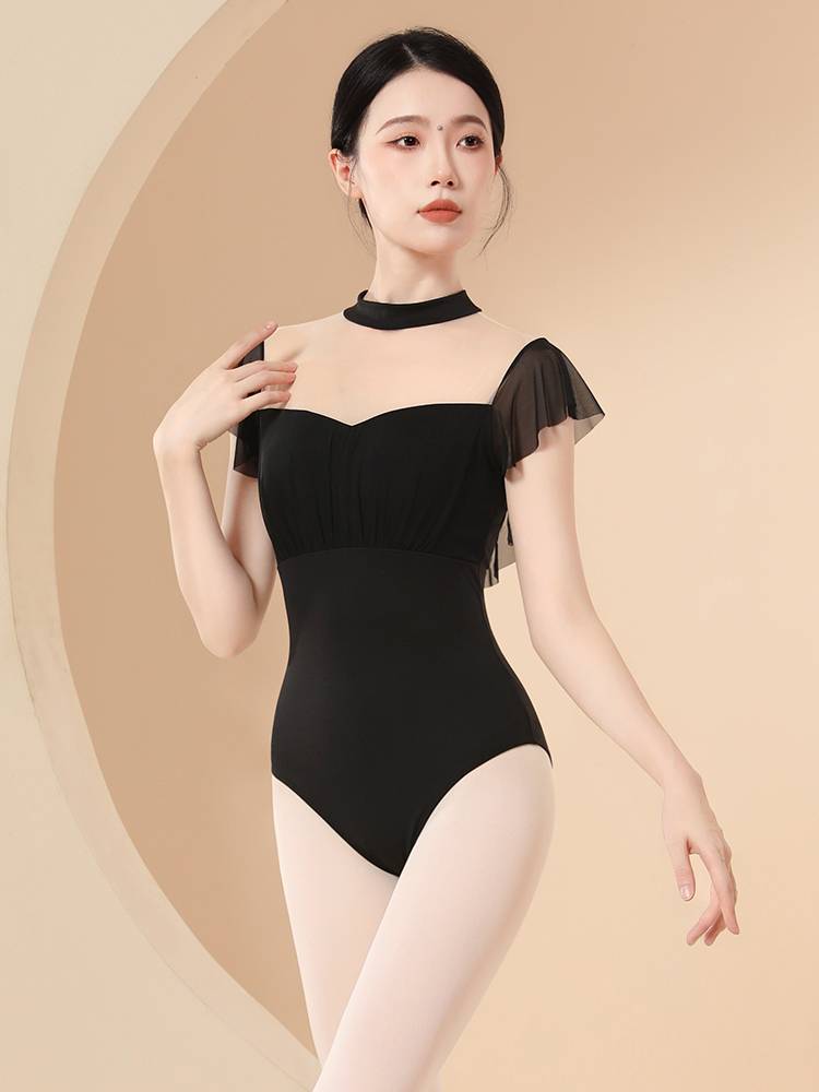 Dance service female adult ballet body forgive short -sleeved summer practice service Gao Xuanyi kiolu back collars