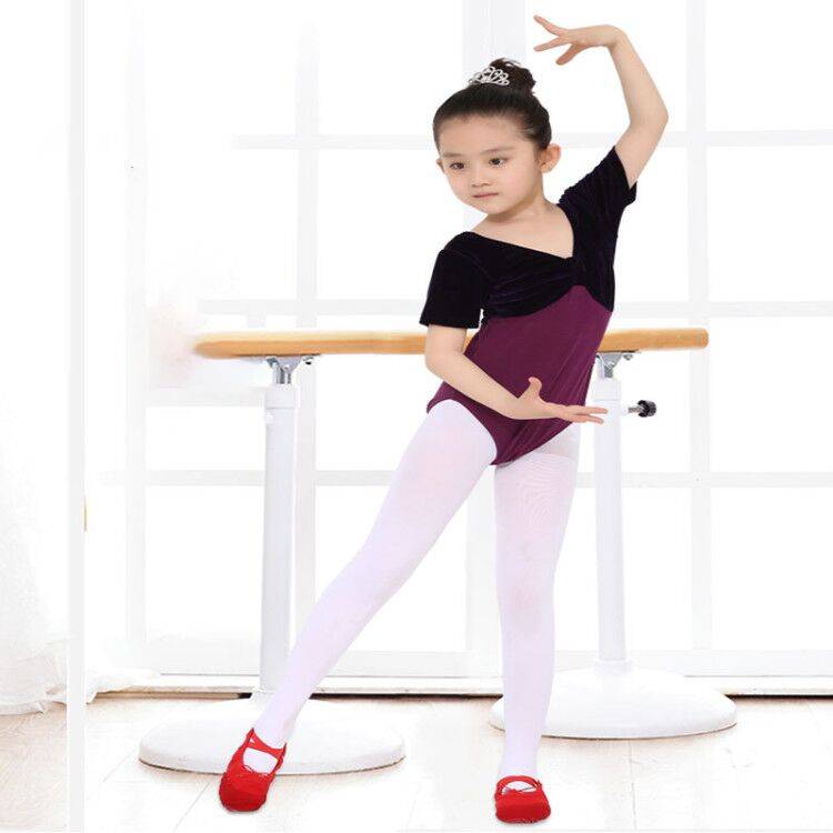 Clearance Great Promotion Girls Sleeve Emrete Gymnast Children Short -sleeved Dance Practice Services Summer Ballet Specialty