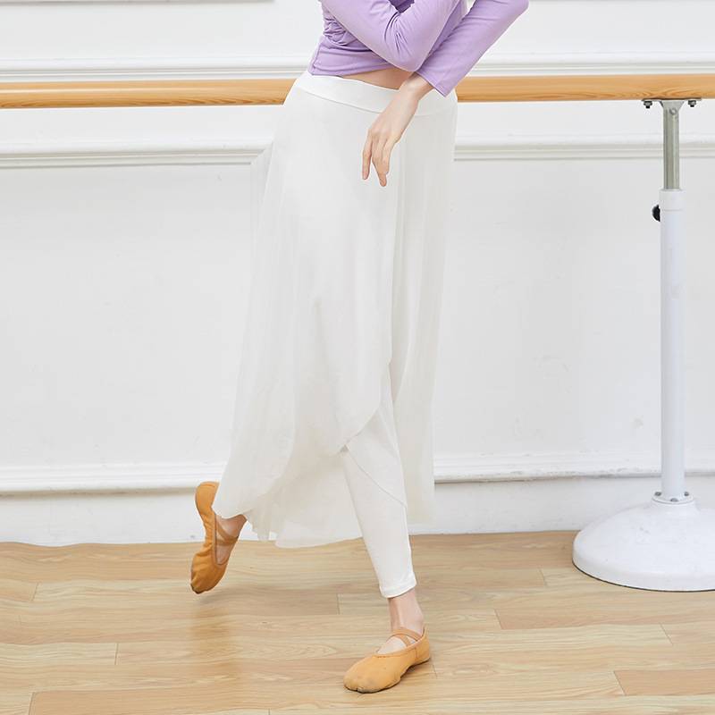 Spring new dance service adult classical dance -shaped body exercise pants female ballet long slim skirt square dance service
