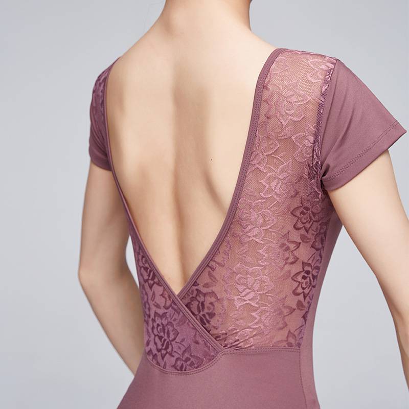 Ballet dance practice service female short -sleeved sports clothes connect adult air yoga gymnastics uniforms