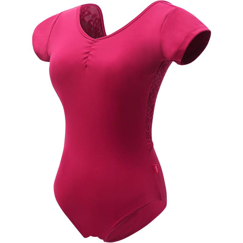 Ballet dance practice service female short -sleeved sports clothes connect adult air yoga gymnastics uniforms