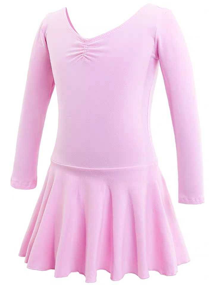Children's dance clothing summer ballet skirt girl long -sleeved grade exercise dance skirt girl Chinese dance clothing