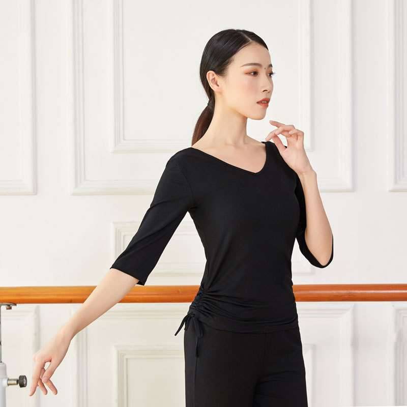 Dance practice uniform Top female shape dancing clothing new modern ballet Latin classical Chinese dance training
