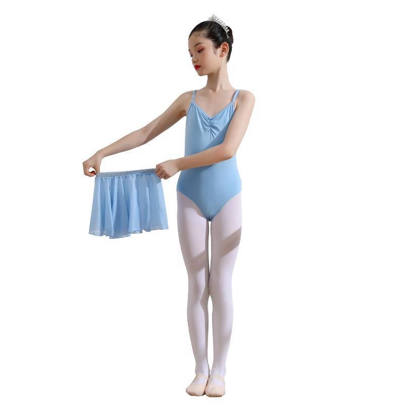 New style suspender female practice service children's dance service ballet service children's gymnastics clothing pure cotton -shaped body uniform