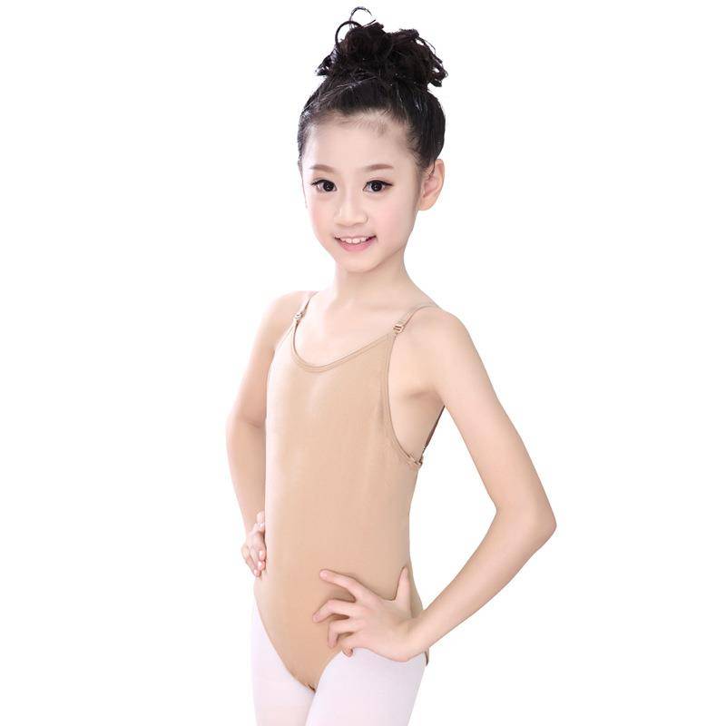 Children's sling underwear connecting dance clothing adult ballet watch show Girls nude leotards
