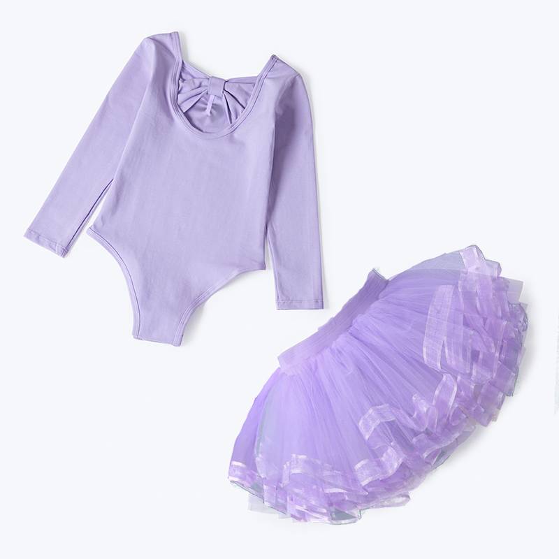 Dance class designated big butterfly children's dance clothes Xia Girls' Practice Services Service Long -sleeved Girl Ballet Skirt Chinese Dance