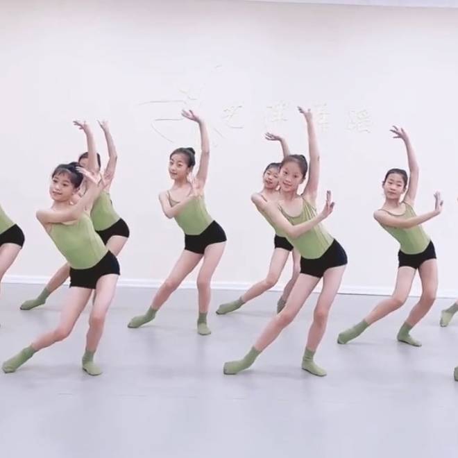 Children's dance service girl dancing practitioner high -span suspension children's ballet clothes gymnastics clothing summer