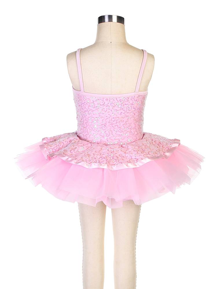 Ballet performance service children's pink professional performance service competition puffed skirt short skirt beads ballet tutu skirt
