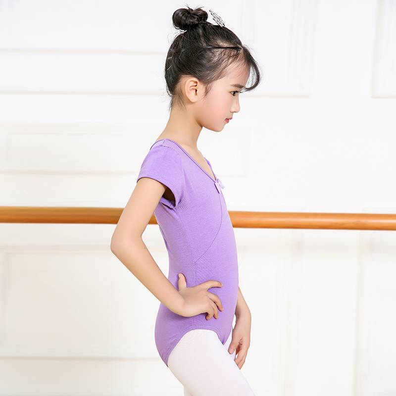 Summer new children's test dance service girl ballet exercise skills test -shaped sports service connecting gymnastics uniforms