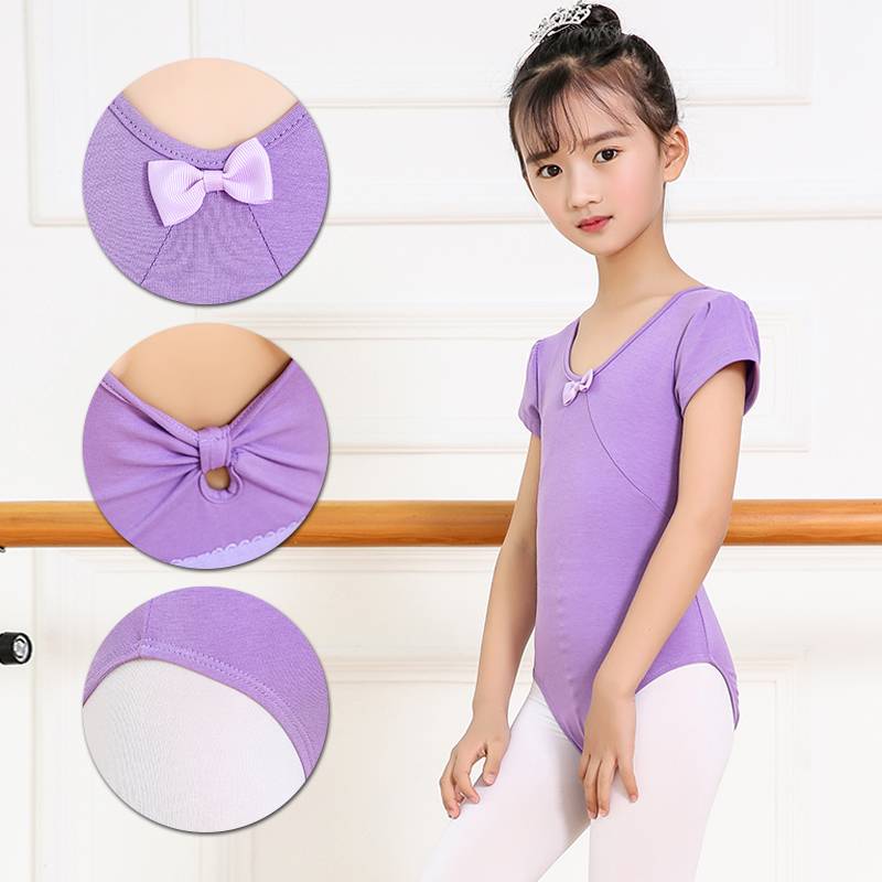 Summer new children's test dance service girl ballet exercise skills test -shaped sports service connecting gymnastics uniforms