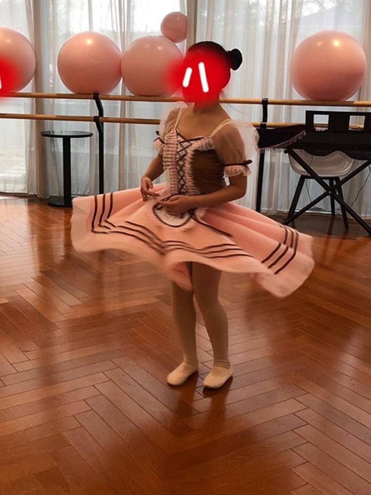 Adult new professional ballet performance clothing ballet fairy bubble sleeve long skirt children's puffy skirt women