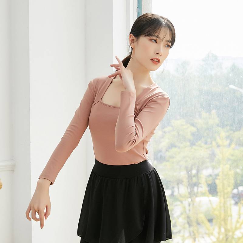 Spot dance top female practice clothing R teacher body training suit