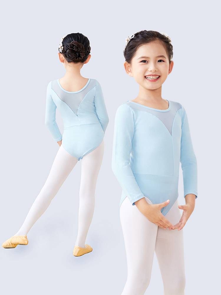 Girl Ballet Dance Set Children's Dance Clothing Practice Spring and Summer Short Sleeve Dance Dance Dance Ballet Skirt